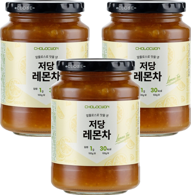 초록원 알룰로스 저당 레몬차, 530g, 1개입, 3개