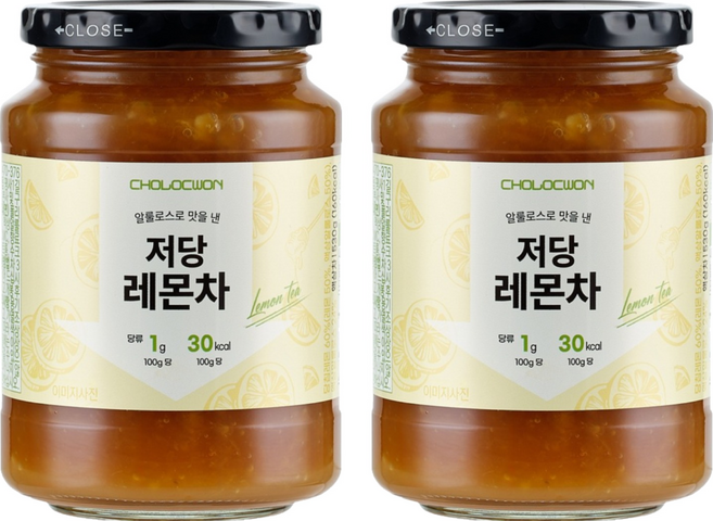 초록원 알룰로스 저당 레몬차, 530g, 1개입, 2개