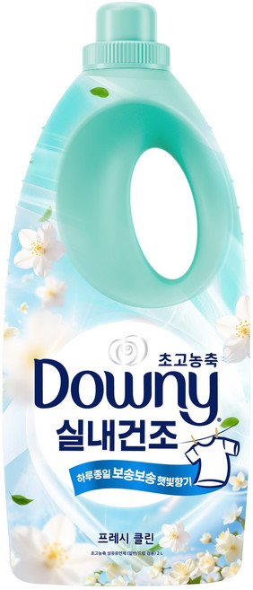 다우니 실내건조 초고농축 섬유유연제 프레시 클린 본품, 2L, 1개