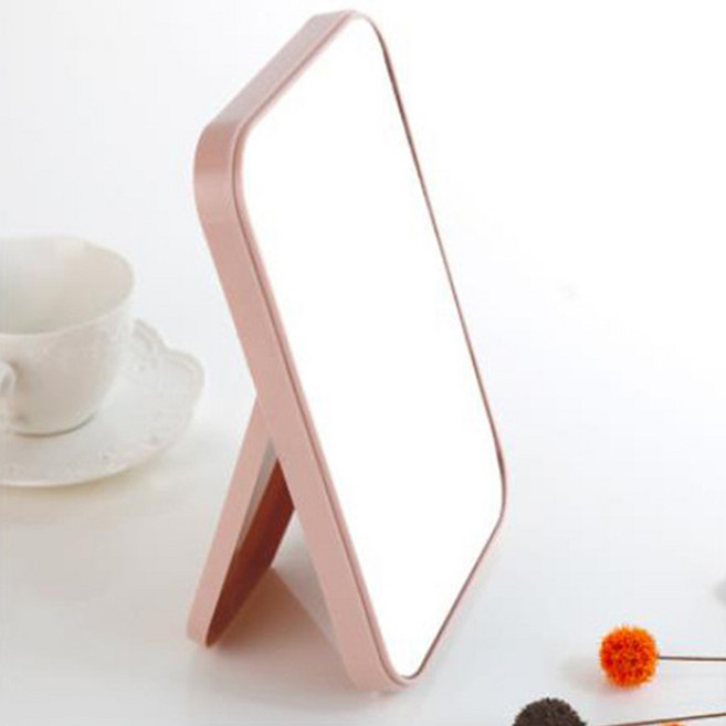 골드팡 접이식 스탠드 휴대용 탁상거울, 핑크