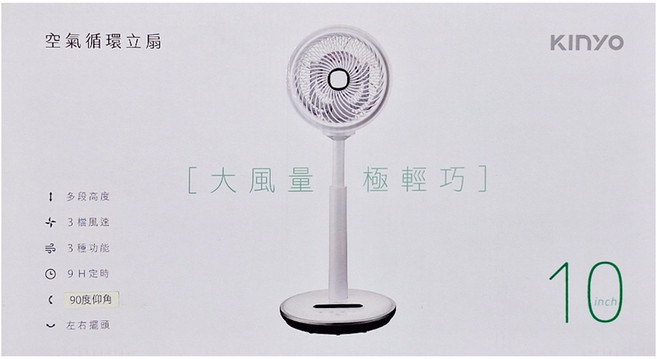 Kinyo 立扇 電風扇 白色 310 x 310 x 665mm ACF-2132