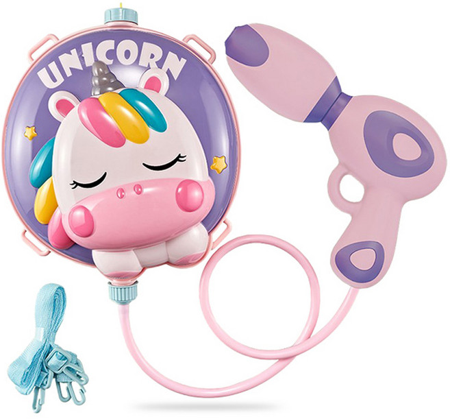 캐릭터 백팩 물총 일반형 1000ML, UNICORN, 1개