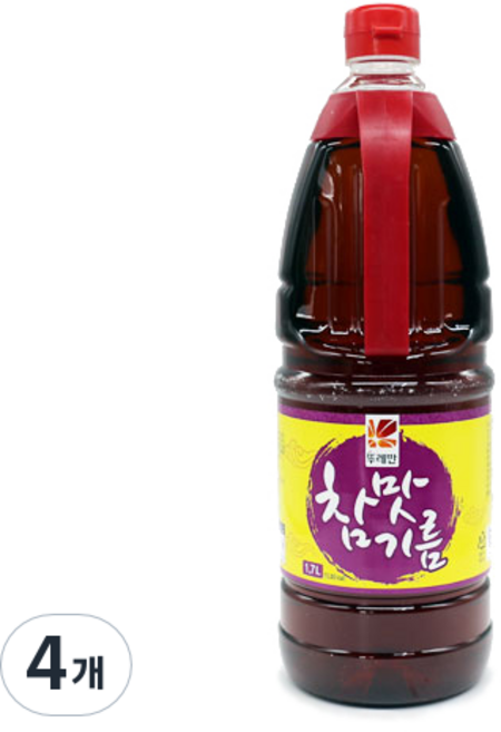 뚜레반 참맛기름, 1.7L, 4개