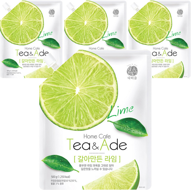 다미즐 갈아만든 라임, 500g, 4개