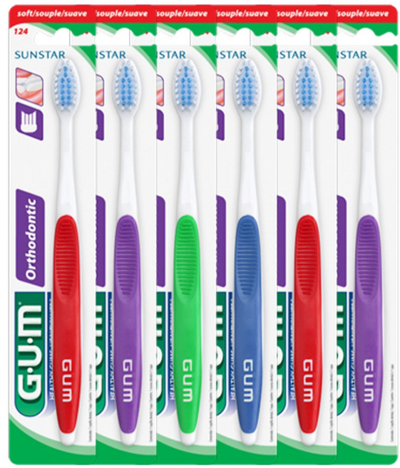 검 교정 칫솔, 1개입, 6개