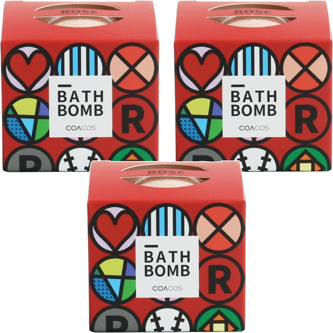 COACOS 泡泡沐浴球, 140g, 3個