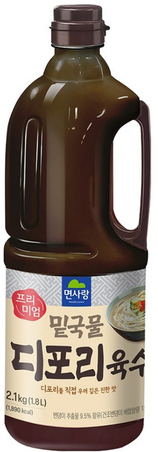 면사랑 밑국물 디포리육수, 1.8L, 1개
