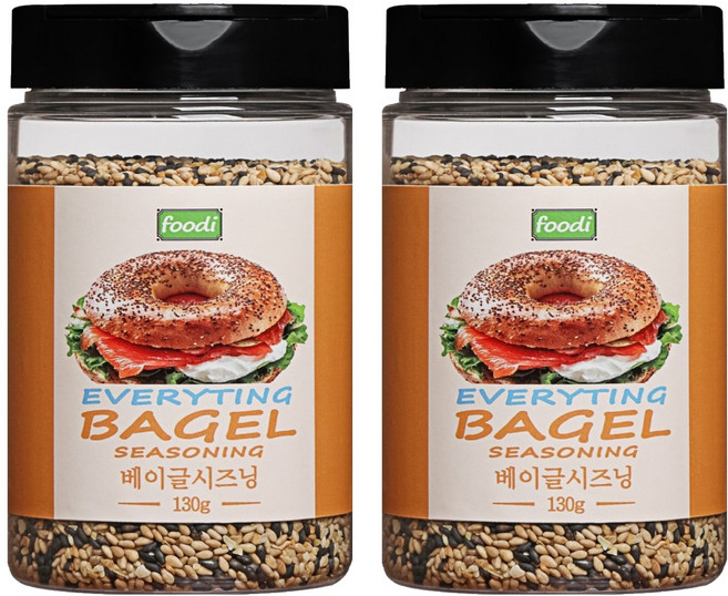 푸디 에브리띵 베이글 시즈닝, 2개, 130g
