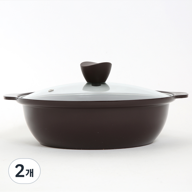 comet 廚房陶瓷砂鍋 (電磁爐適用) [韓國製造], 2個, 24cm