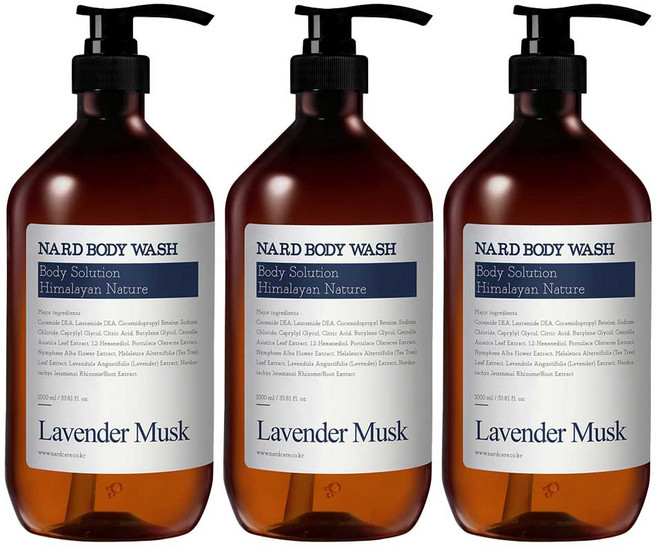 나드 바디워시 라벤더머스크, 1L, 3개