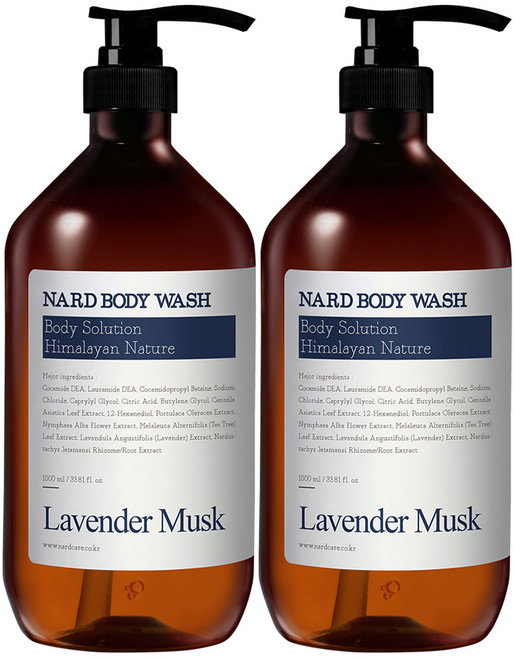 나드 바디워시 라벤더머스크, 1L, 2개