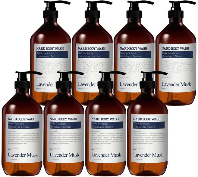 나드 바디워시 라벤더머스크, 1L, 8개