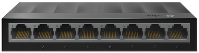 tp-link 8埠 10/100/1000Mbps 桌上型交換器 塑膠殼, 1個, LS1008G v4.0