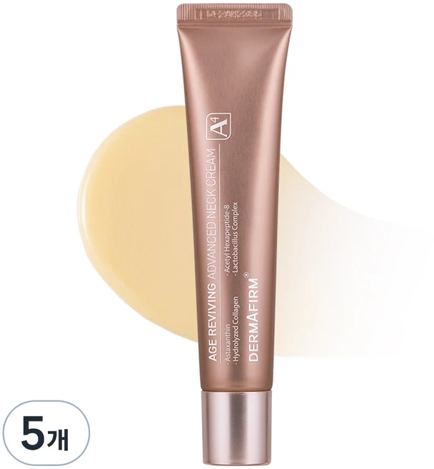 더마펌 에이지 리바이빙 어드밴스드 넥 크림 A4, 5개, 40ml - 쿠팡