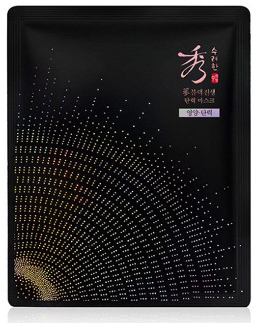 수려한 블랙 진생 탄력 마스크 33ml, 1개입, 1개