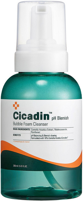 MISSHA 積雪草鎮靜保濕ph潔面泡沫, 250ml, 1瓶