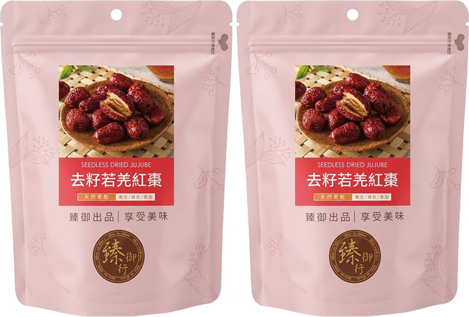 臻御行 去籽若羌紅棗, 250g, 2個