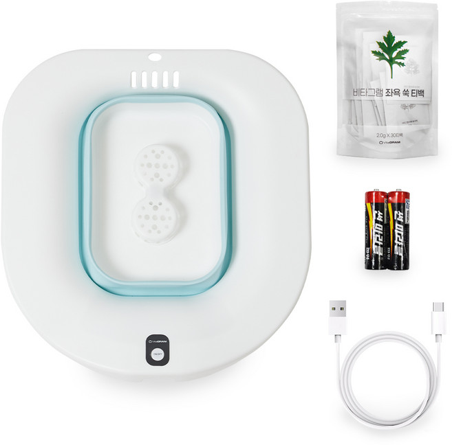 비타그램 접이식 버블 좌욕기, VG-FS1000, 블루