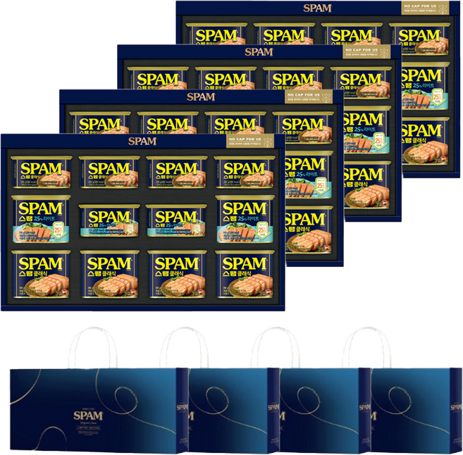 스팸 3C호 선물세트 + 쇼핑백, 4세트