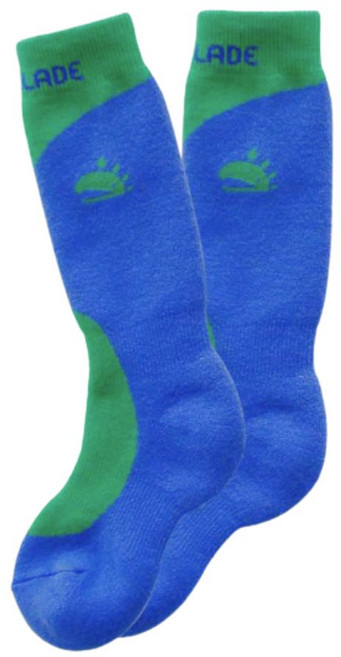 썬글레이드 윈터 스포츠 스키 양말, 블루그린, 1개