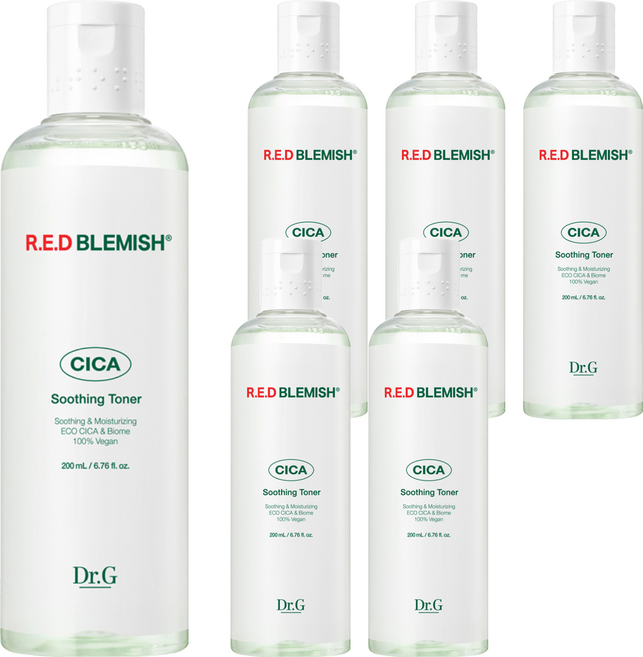 닥터지 레드 블레미쉬 시카 수딩 토너, 200ml, 6개