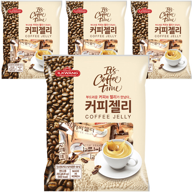 일광제과 커피젤리, 4개, 250g