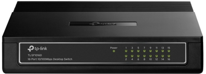 tp-link 16埠 10/100Mbps 商用桌上型交換器, 1個, TL-SF1016D v7