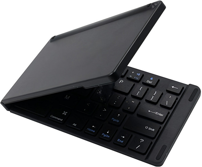 엔보우 N패드 블루투스 무선 접이식 키보드, 블랙, SMART-NOTE, 제조사축