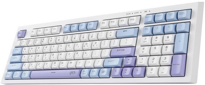지클릭커 오피스프로 사일런스 M RGB 무소음 방수 98키 무선 블루투스 키보드, Skycity RC1, WK50, 제조사축