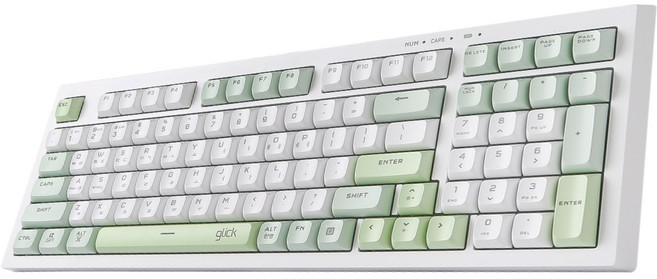 지클릭커 오피스프로 사일런스 M RGB 무소음 방수 98키 무선 블루투스 키보드, Greenwich RC1, WK50, 제조사축