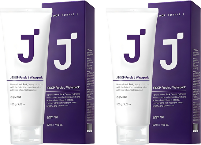 제이숲 퍼플제이 단백질 노워시 헤어팩 트리트먼트, 200g, 2개