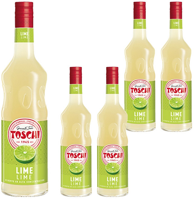 토스키 라임 시럽, 1L, 5개