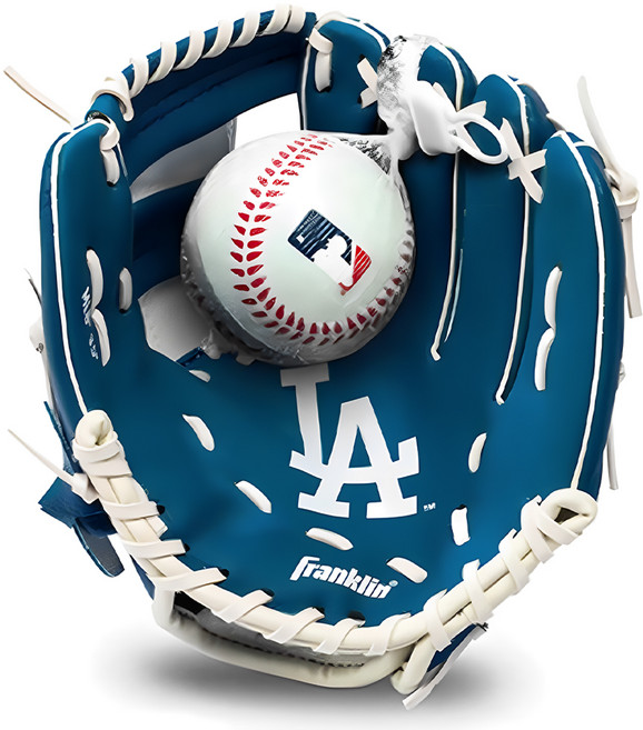 프랭클린 엠엘비 엘에이다저스 주니어 글러브 우투용 76099F19, 블루, 1개