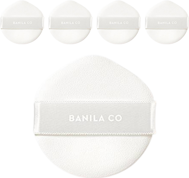 바닐라코 커버리셔스 얼티밋 쿠션 퍼프, 5개, 화이트