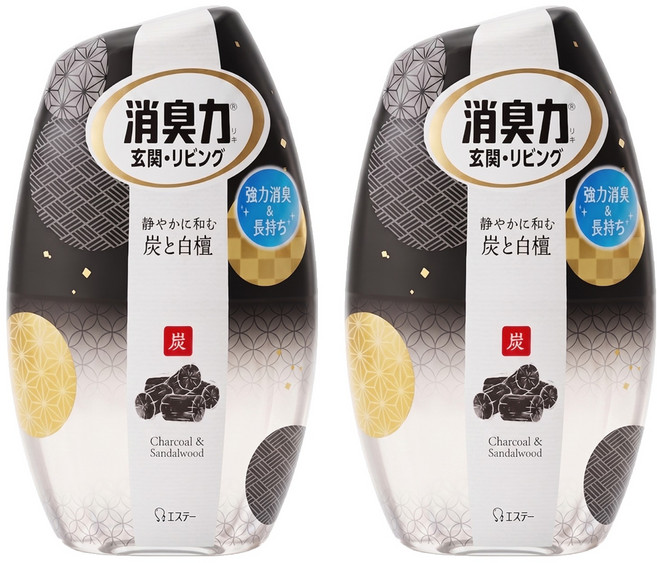 ST 雞仔牌 消臭力 部屋消臭力, 400ml, 2罐, 木炭&檀香
