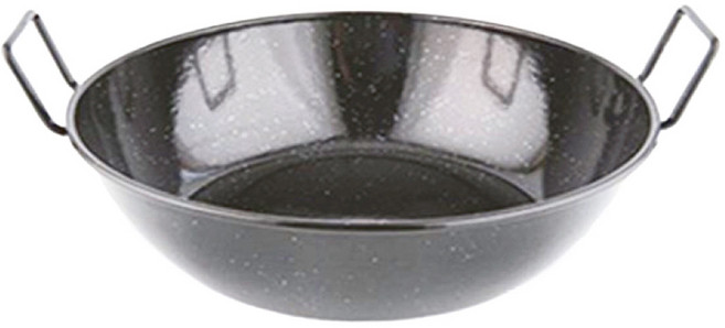 Pujadas 進口琺瑯炒燉兩用鍋, 14cm, 琺瑯 黑色, 1個