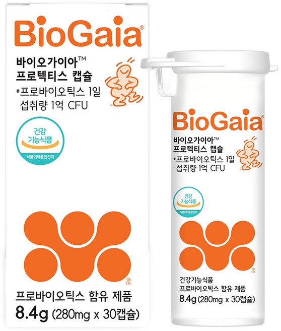 바이오가이아 프로텍티스 프로바이오틱스 유산균 캡슐 8.4g, 1개, 30정