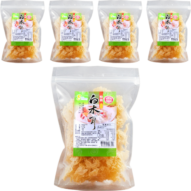 超賀 特級白木耳, 75g, 5包