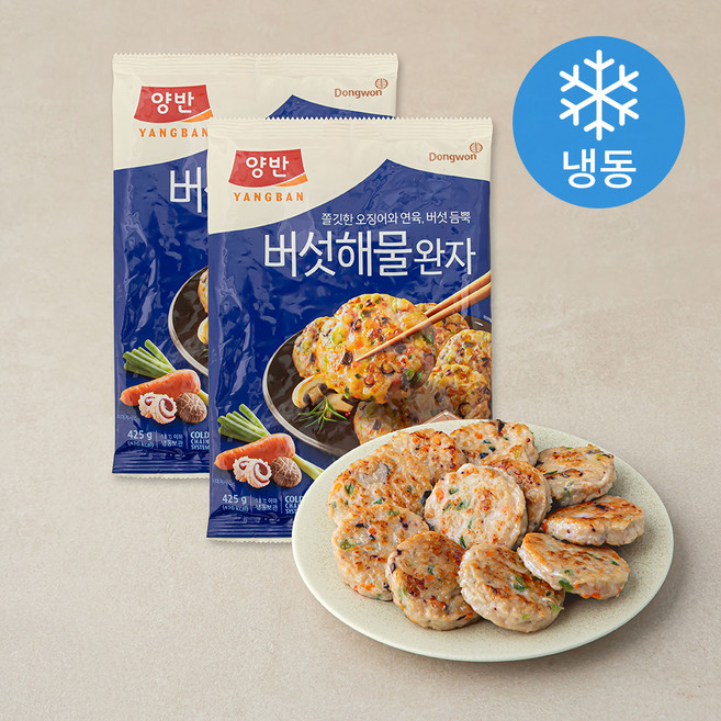양반 버섯 해물완자 (냉동), 425g, 2개