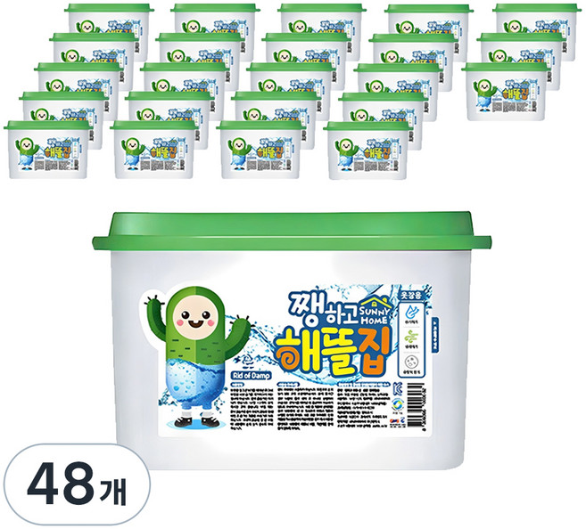 쨍하고해뜰집 옷장용 볼타입 제습제 본품, 260g, 48개