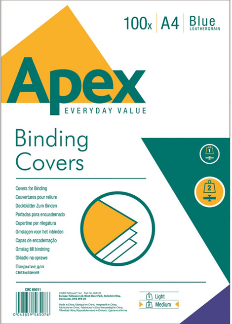 펠로우즈 레더보드 종이 제본표지 100p, 로열블루, A4, 1개