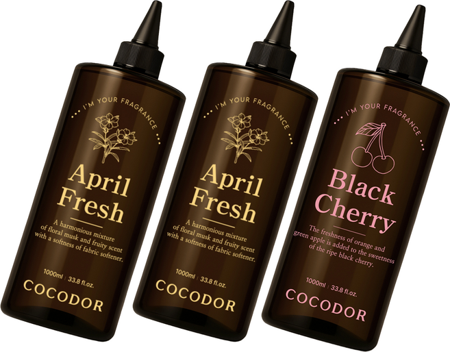 코코도르 디퓨저 리필액 에이프릴프레쉬2p 1L + 블랙체리 1L, 1세트