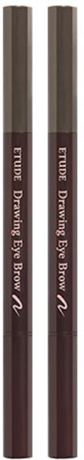 에뛰드 New 드로잉 아이브로우 오토펜슬 0.25g, 5호 그레이, 2개