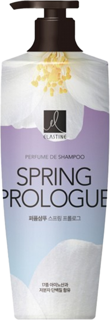 ELASTINE 伊絲婷 奢華香水洗髮精 春日戀曲, 600ml, 1瓶