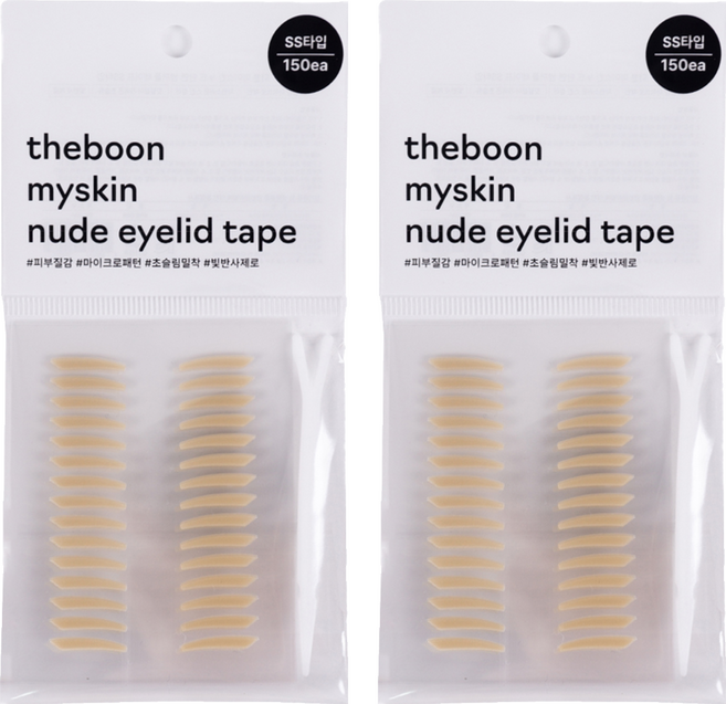 더분 마이스킨 누드 단면 쌍커풀 테이프 150매, 300개, 누드SS타입