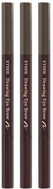 에뛰드 New 드로잉 아이브로우 오토펜슬 0.25g, 5호 그레이, 3개