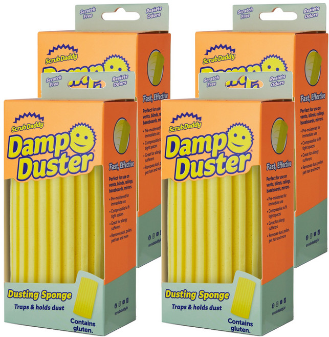 스크럽대디 댐프 더스터 옐로우 본품, 4개