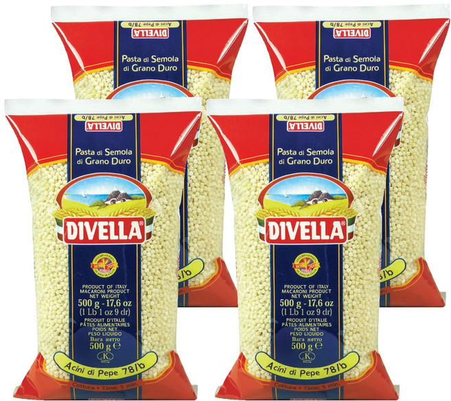 디벨라 아치니 디 페페 파스타, 500g, 4개