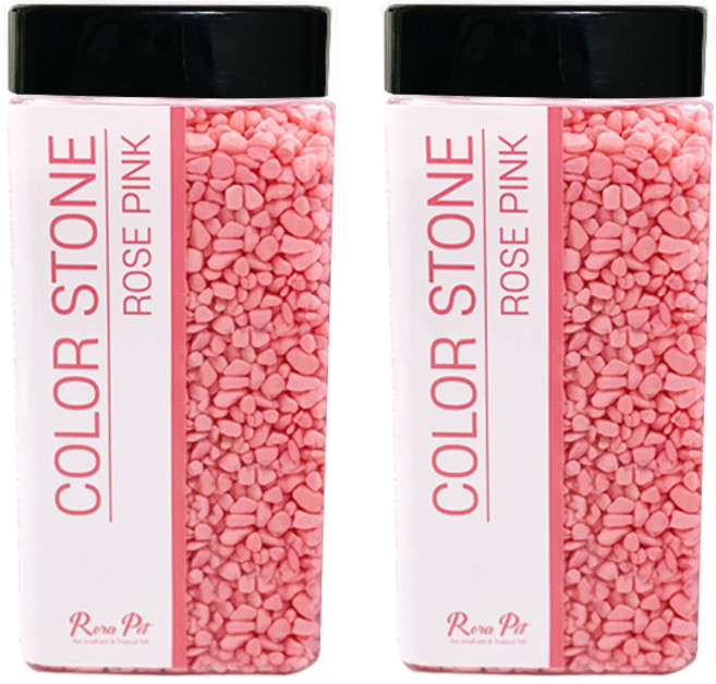 로라펫 컬러스톤 1300g, 로즈핑크, 2개