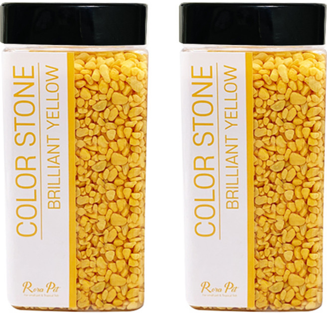 로라펫 컬러스톤 1300g, 브릴리언트옐로우, 2개